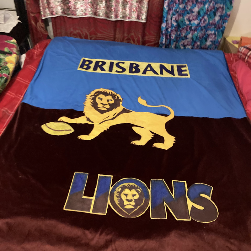 Brisbane Lions Custom Blanket
