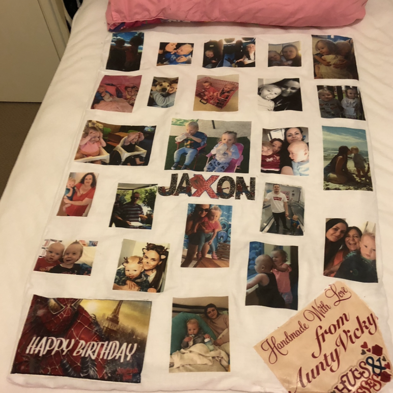 Personalised Photo Blanket — Jaxon
