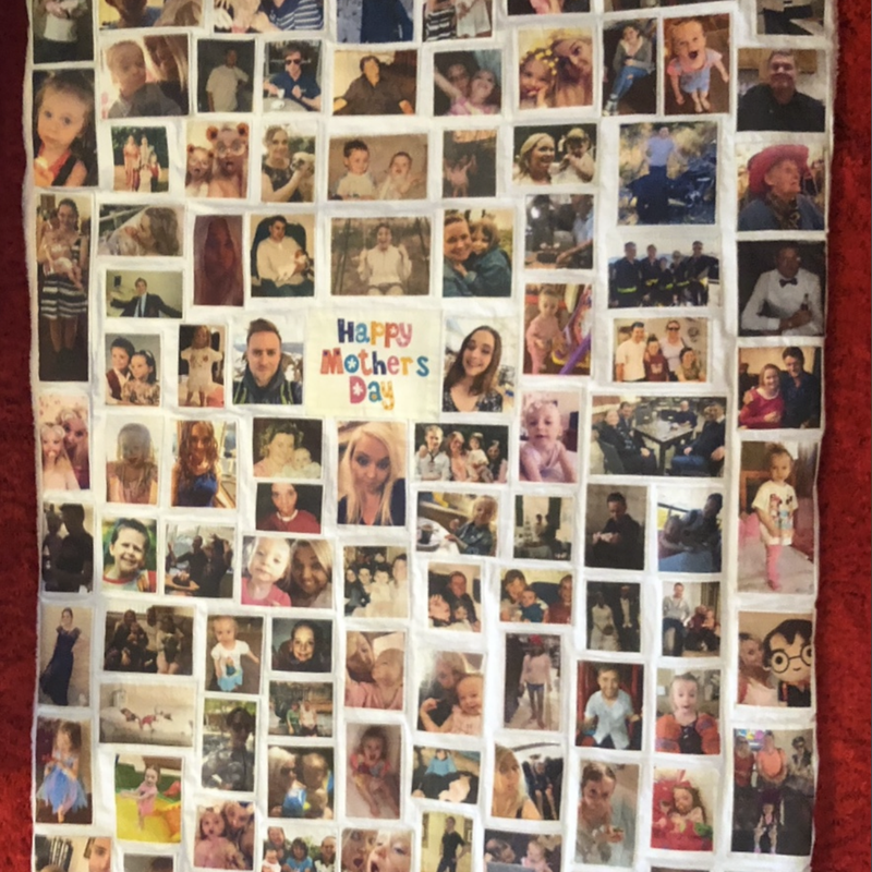 Mother's Day Photo Collage Blanket
