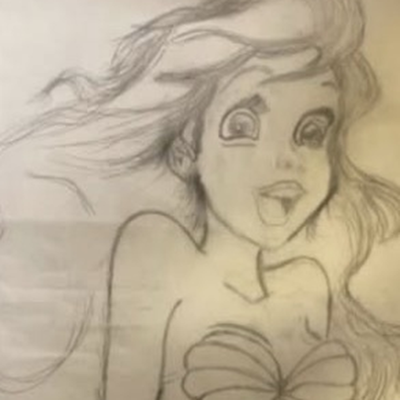 Ariel Pencil Sketch